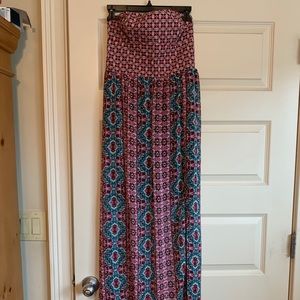 Tube top maxi dress